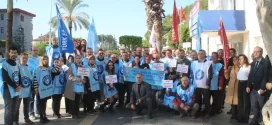 81 il merkezi ve Manavgat’ta refah payı talebimiz ile ilgili basın açıklaması düzenledik.
